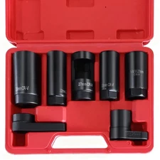 7pcs Oxygen Sensor Socket Set, Automotive Sending Unit Master Senso... Fast Ship