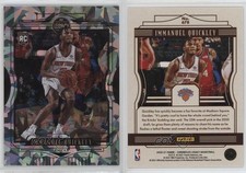 2020-21 Panini Chronicles Legacy Green Ice Immanuel Quickley #678 Rookie RC