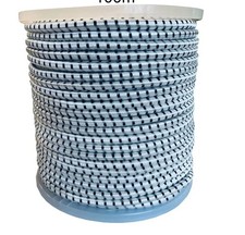 ELASTIC BUNGEE ROPE SHOCK CORD TIE DOWN WHITE BLACK 50mtr LENGTH / 4mm THICKNESS