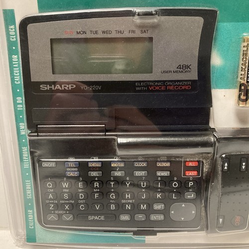 Sharp Vintage Personal Electronic Organizer Y0-220V Voice Record 48k User Memory - Photo 4 sur 5