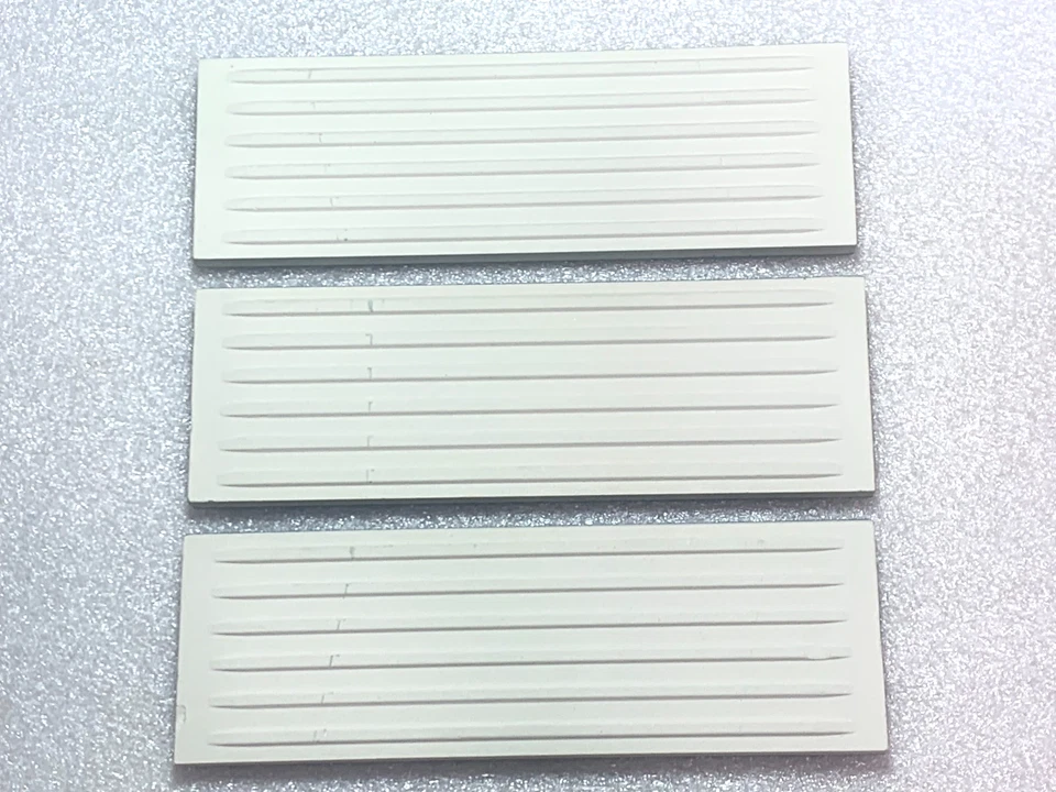 New Vtg Florida  Vermont Blue #566 Potters Touch Surface Bullnose 2 " x  6 1/8" - Image 3 of 4