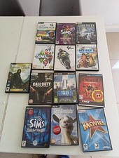 Joblot Bundle Of PC CD ROM Games 13 Sims Goat Simulator Call Of Duty