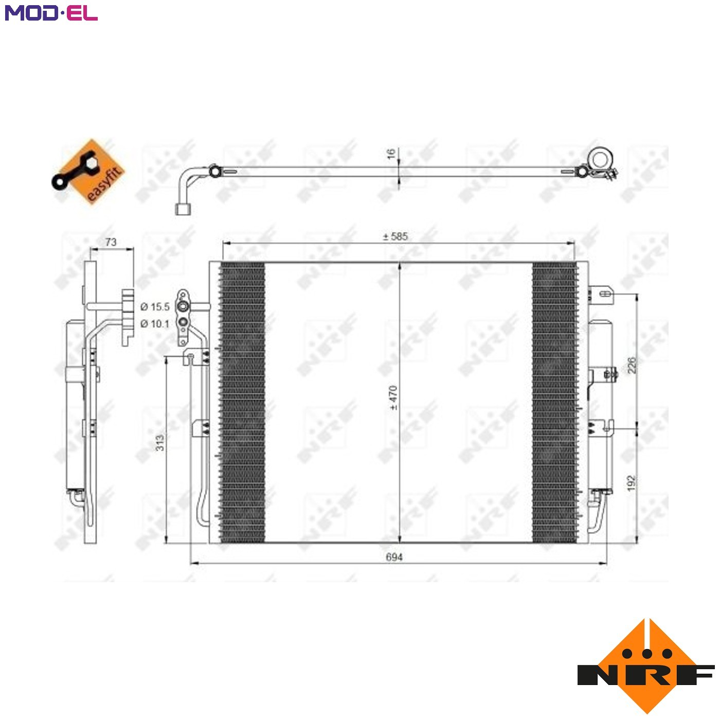 Fits NRF NRF 350217 Air conditioning condenser 350217 A/C condenser ⭐UK Stock⭐ - Image 9