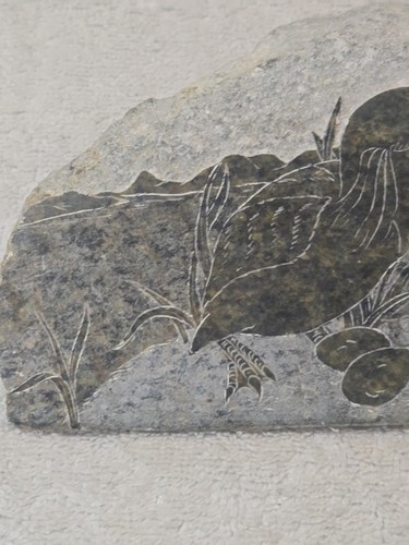 Siku Hand Carved/engraved Soapstone Loon Bird Canada, Inuit 4.4x4.5x2.5 - Picture 3 of 7