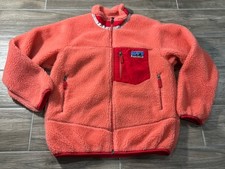 Vintage Patagonia Jacket Large 12 Youth Sherpa Pink Retro X Fleece Kids
