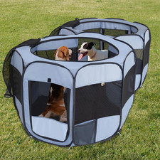 2-in-1 XLarge Pop Up Dog Playpen, Cat Puppy Pet Playpen, Indoor Outdoor Cats Enc