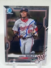 2021 Bowman Chrome BDC-6 Jordy Barley SIGNED