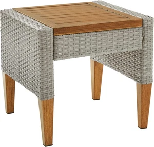Crosley Furniture Capella Table d'appoint extérieure en rotin pour patio