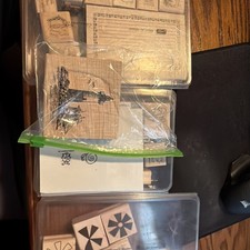 Stampin Up Wooden Stamp Set Lot