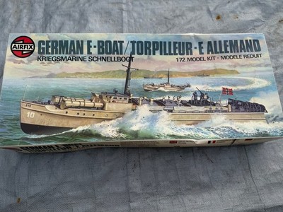 Vintage 1975 Airfix 10280-1 1:72 WWII German Kreigsmarine E-Boat -Open box