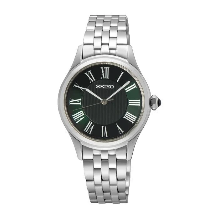Reloj para mujer Seiko SUR611P1 zafiro cuarzo esfera verde acero inoxidable