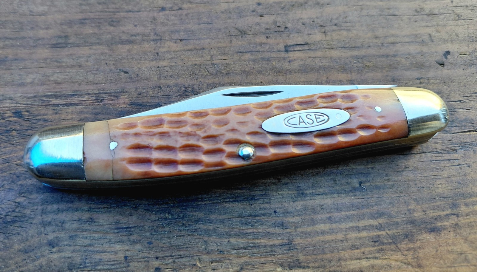 Vintage Case XX 1940-64 6347PU Second Cut Bone Stockman Very Rare Great Snap