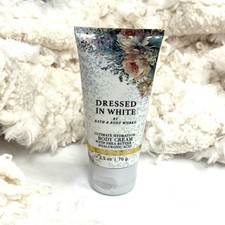 Bath Body Works DRESSED IN WHITE Travel Size Body Cream 2.5oz - NEW