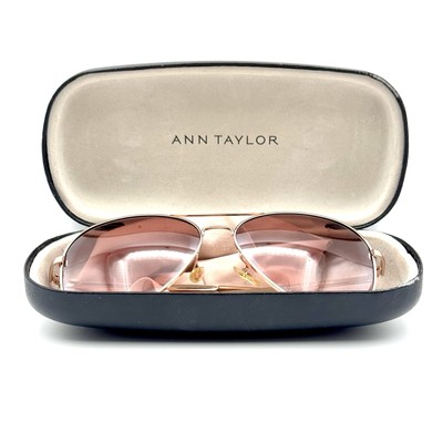Ann Taylor Aviator Sunglasses 434505-C02 Gold Metal Frame  display picture 2