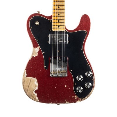 Used Fender Custom Shop 1970s Tele Custom Heavy Relic - Red Sparkle