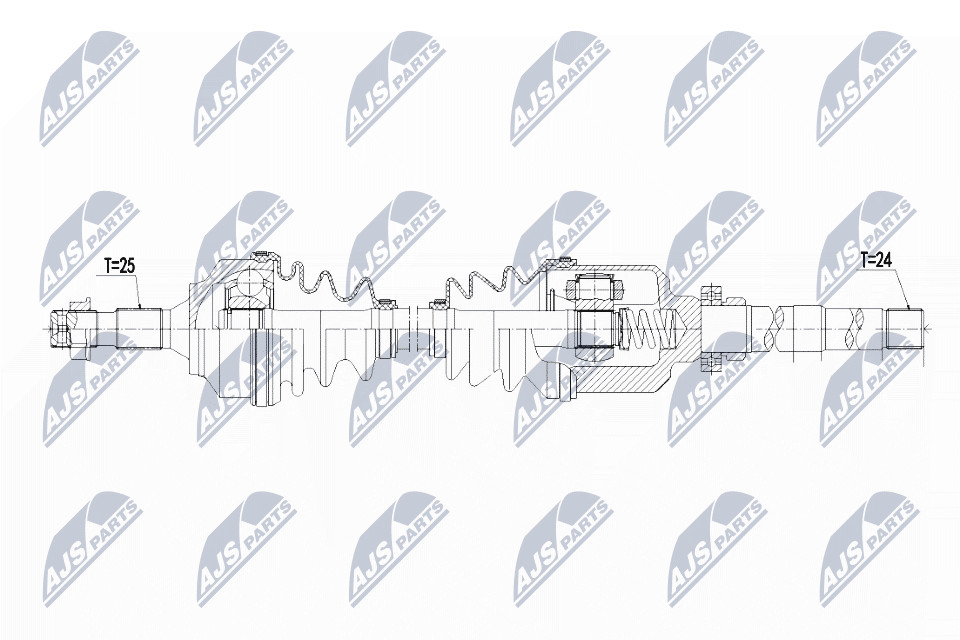 N.T.Y. NPW-CT-063.NTY Drive Shaft for CITROËN