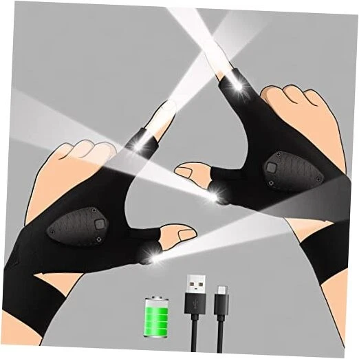 LED Flashlight Gloves Rechargeable, Mens Stocking Stuffers White Elephant
Opens in a new window or t