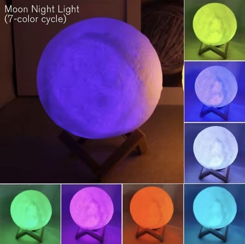 Lampada Led Forma Di Luna. - Imagen 10 de 10
