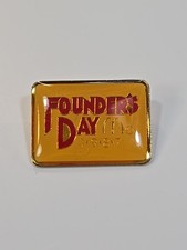 McDonald's Founder's Day 1987 Lapel Pin October 5th Ray Kroc's Birthday