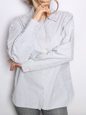 MHL Margaret Howell Cotton Shirt Gray Grey
