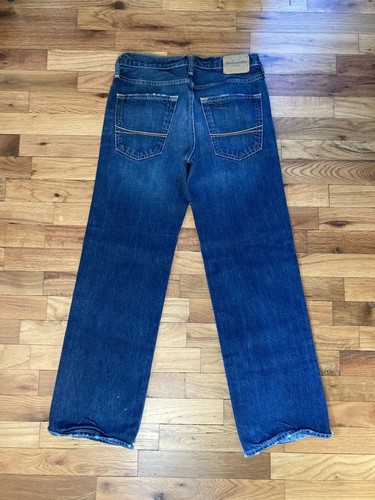 Abercrombie & Fitch Horton Jeans Mens 14 28x28 Dark Blue Denim Classic Straight - Picture 8 of 9
