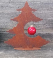 Neu ! Tannenbaum / Weihnachtsbaum FüR Kugel 35 Cm A. Metall Edelrost Baum Deko