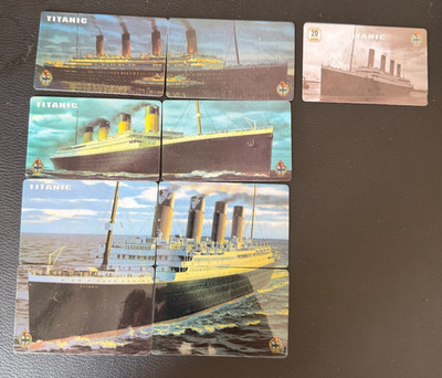 UK UNITEL Telefonkarten - 9 x 20 Einheiten 4 Szenen des Titanic Segelns