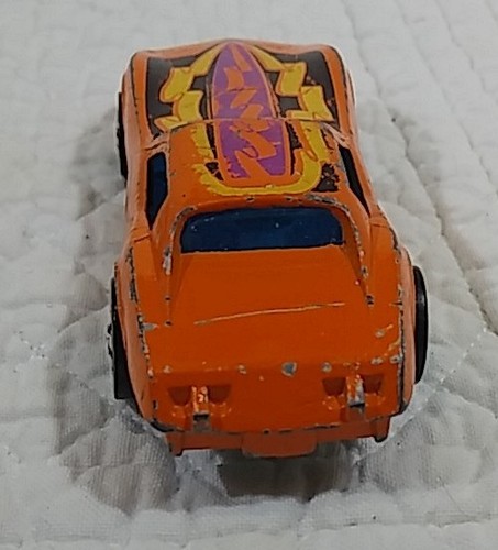 Hot Wheels 1975 Corvette Stingray Orange Blackwall (3 1/16" Long) Play Condition - Picture 4 of 10