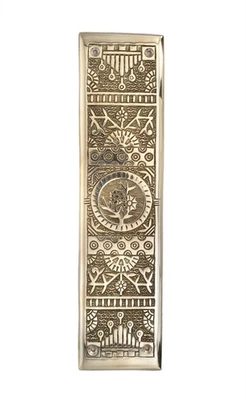 BALAJI PRODUCTS Antique Eastlake Brass Push Plate – Vintage Door Finger Plate