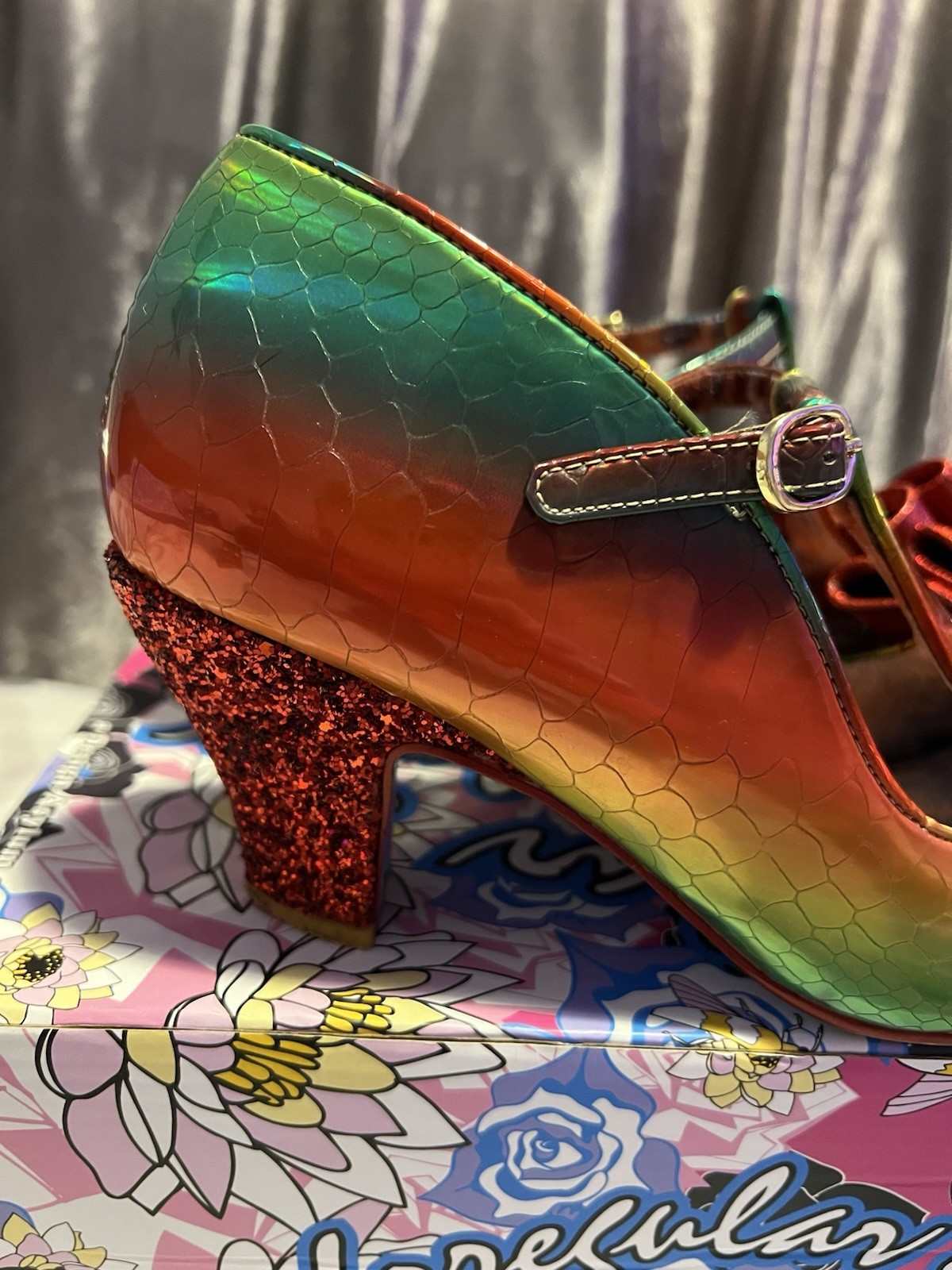 Irregular Choice Size 6 Multicoloured Iridescent … - image 2