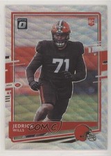 2020 Panini Donruss Optic Rookies Wave Prizm 141/199 Jedrick Wills #119 s3g