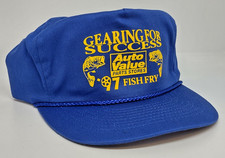 Vintage 1997 Auto Value Parts Fish Fry Gearing for Success SnapBack Hat Cap