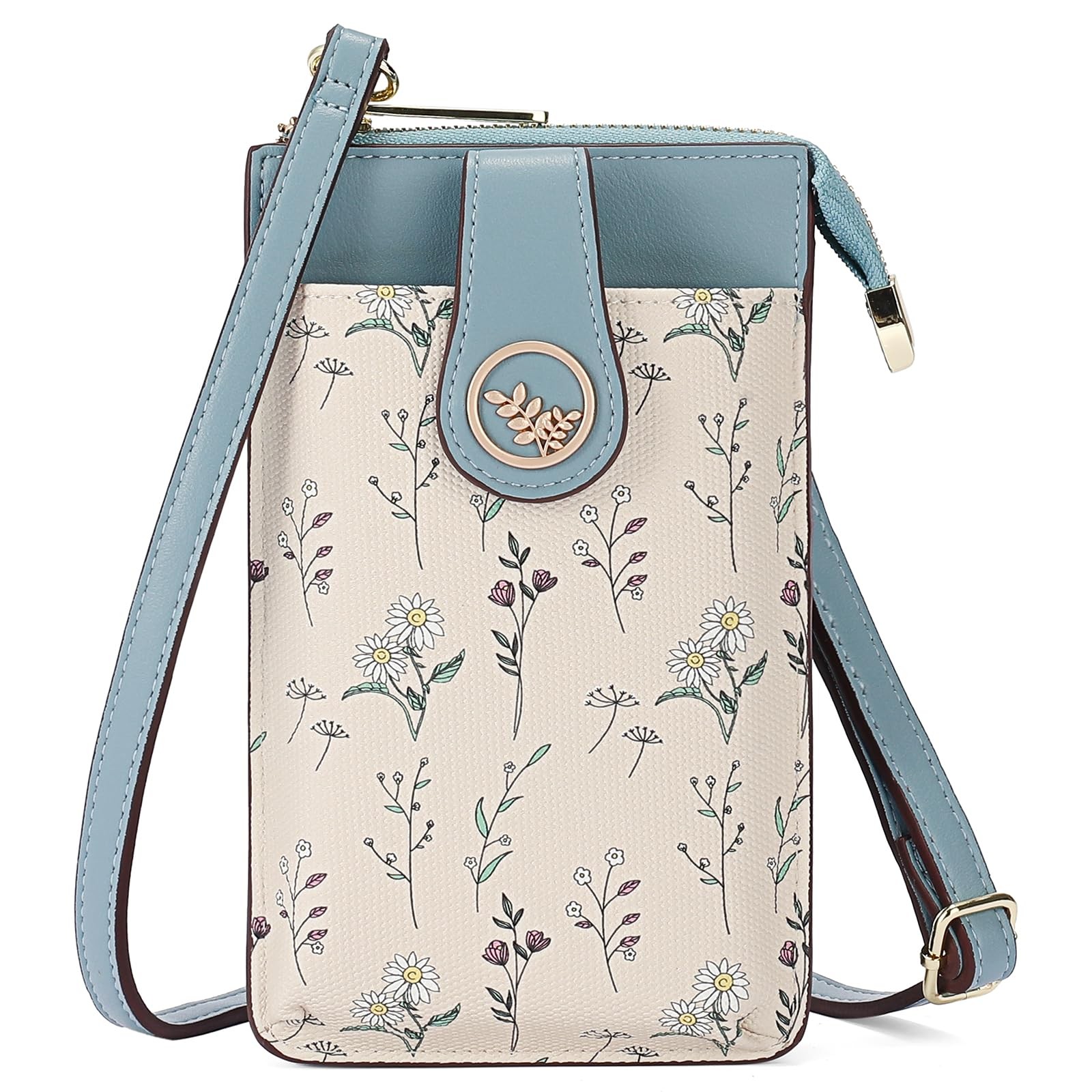 For Women Leather Cell Phone Purse Bag Wallet With Rfid ...