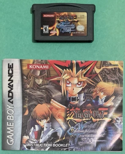 Yu-Gi-Oh! World Championship Tournament 2004 Nintendo GBA Cartridge & Manual