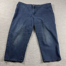 Gloria Vanderbilt Sadie Classic Capri Pants Blue Women's Size 16