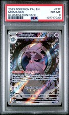 2023 POKEMON PAL EN-PALDEA EVOLVED ILLUSTRATION RARE #212 MISMAGIUS PSA 8