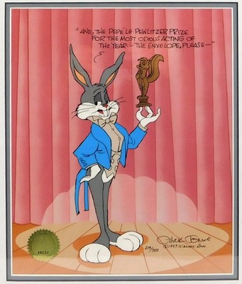 BUGS BUNNY Limited Edition CHUCK JONES Signed Cel Art Cell