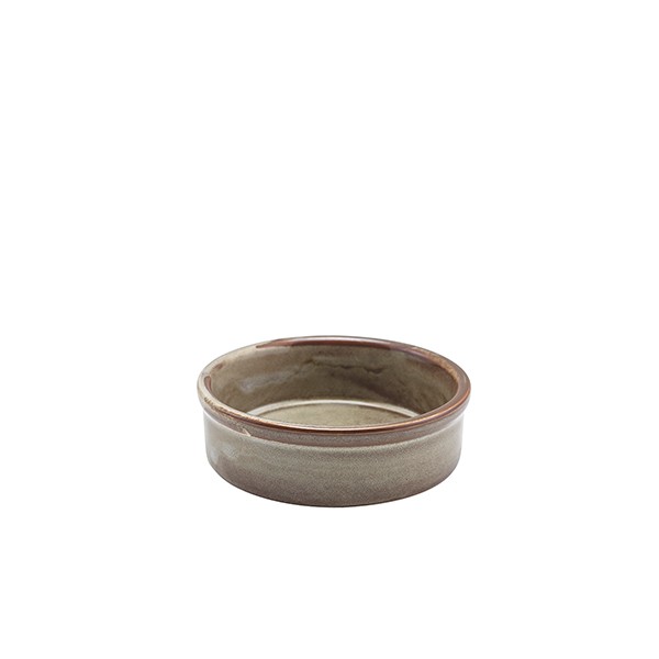 Terra Porcelain Grey Tapas Dish For Home Hotel Restaurants 10cm Pack of 12