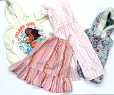 Mixed Piece Lot of 4 Girls Oshkosh B'Gosh Disney Moana Little Lass Carter sz 5-6