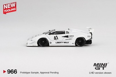 Mini GT 1:64 Lamborghini Countach LB-WORKS White 2024 Tokyo