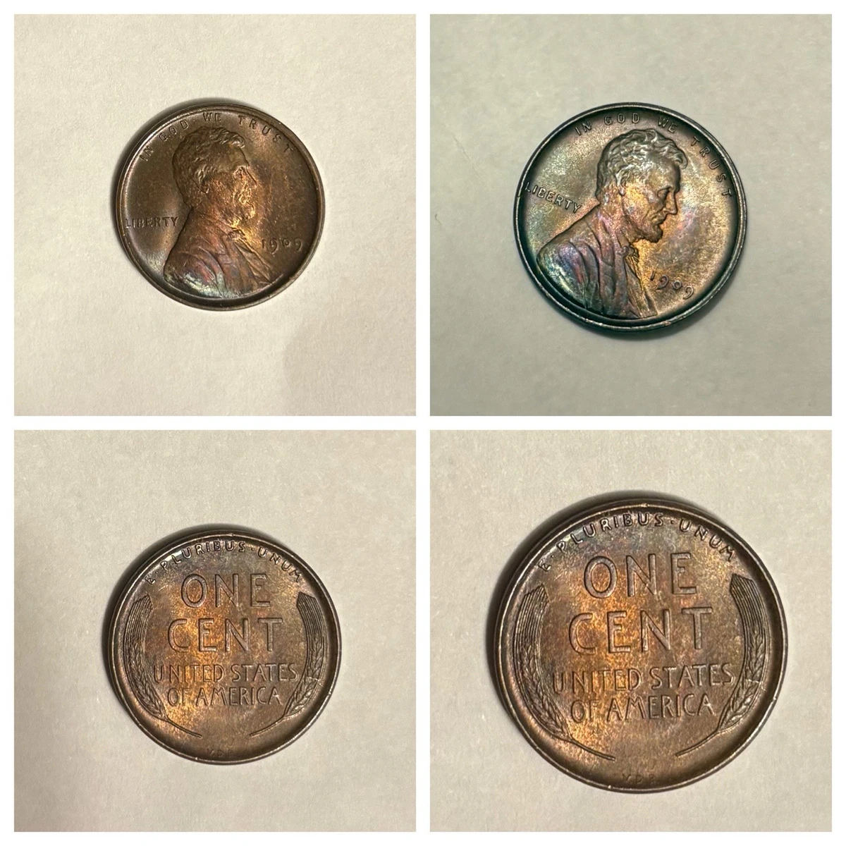 林肯小麦硬币1909 年美国硬币错币| eBay