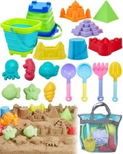 Beach Toys for Toddlers 1-3, Beach Toy Sand Toy for Kids Ages 4-8, 2 Collapsi...