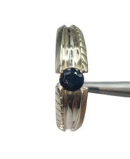 Natural Blue Sapphire 925 Silver Ring 5.230 Grams 7.5 US Regular Use Ring Size