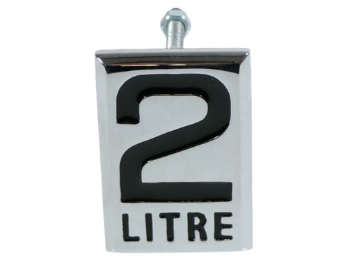 Emblema Targa Badge "2 Litri" per Griglia Triumph Vitesse MK2 - Foto 1 di 3
