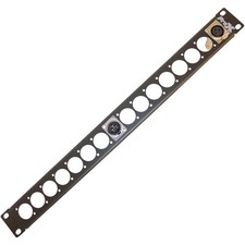 ProX 1U Rack Panel Punched for 16 XLR, Speaker Twist Connector or Power Connecti