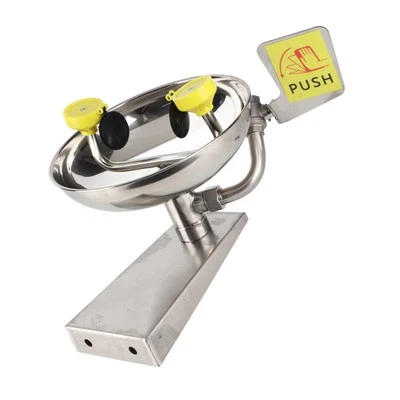 Double Nozzle Eye Wash Station 304 Edelstahl Wandmontage Emergency Eye Wash CU - Bild 1 von 4