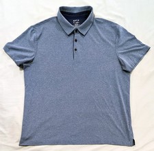 Macy's APT. 9 Blueish Gray XL Short Sleeve Polyester Polo Golf Shirt 47" Chest