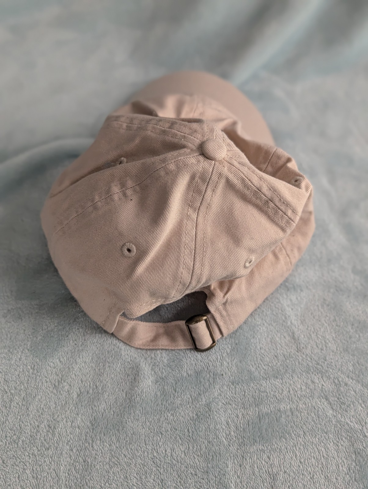 BeatBox Beige Strapback Baseball Hat Embroidered … - image 2