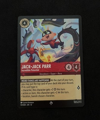 Jack-Jack Parr - Incredible Potential 121/204 Wilds Unknown Regular