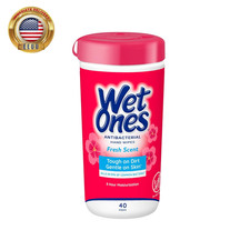 Antibacterial Hand Wipes, Fresh Scent, Packaging May Vary, White, 40 Count        